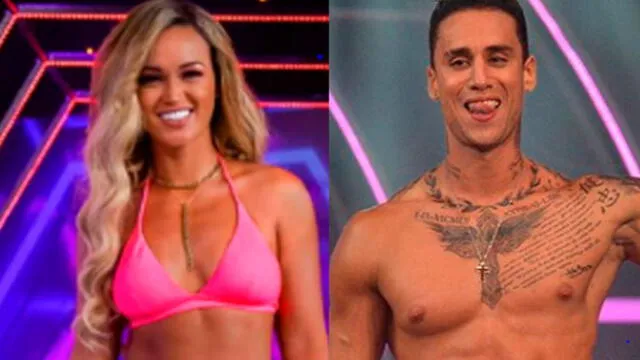 Angie Arizaga y Jota Benz conversan detrás de cámaras