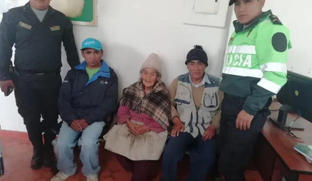 Junín: en menos de 24 horas Policía encuentra a familiares de anciana perdida