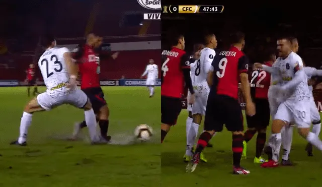 Jugadores casi se agarran a golpes tras terrible falta contra futbolista de Melgar [VIDEO]