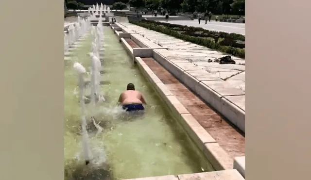 YouTube viral: halla bañista ‘muerto’ en una pileta, se acerca y casi muere del susto  [VIDEO]