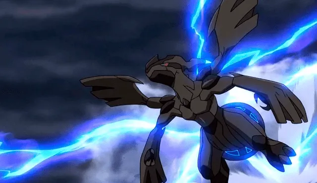 Así luce Zekrom en el anime de Pokémon. Foto: Pokémon.