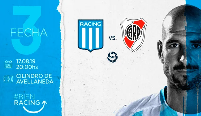 River Plate vs Racing Club EN VIVO vía Fox Sports por la Superliga Argentina.