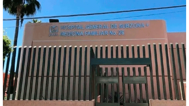 Hospital General de Subzona, en Los Cabos, donde ocurrió el incidente. Foto: El Debate.