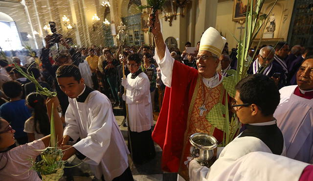 Semana Santa: Monseñor Carlos Castillo ofreció misa por Domingo de Ramos [FOTOS]