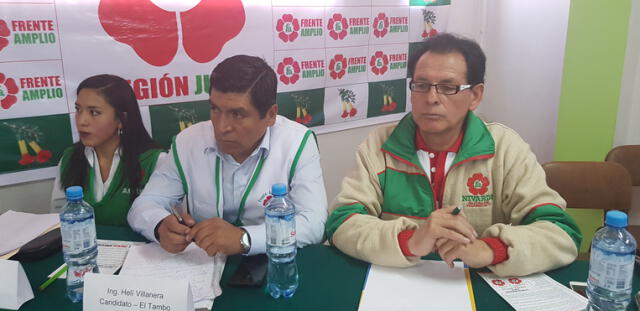 Elecciones 2018: El Frente Amplio presenta a Nivardo Santillán como su candidato a la provincia de Huancayo