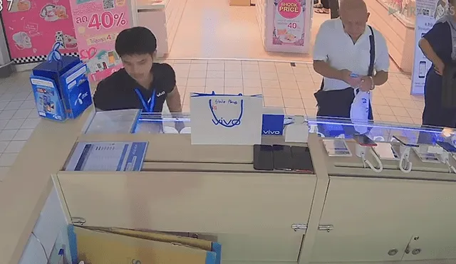 YouTube viral: vendedor de celulares dejó un iPhone XR distraído y ratero lo roba en segundos [VIDEO]
