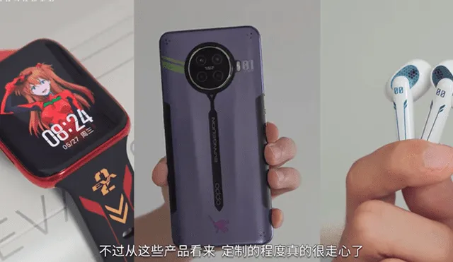Oppo lanza esta línea de dispositivos para celebrar el 25 aniversario del anime Neon Genesis Evangelion.