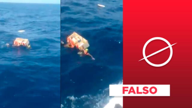 El video mostraba un rescate ocurrido cerca a una isla venezolana y no en "aguas internacionales".