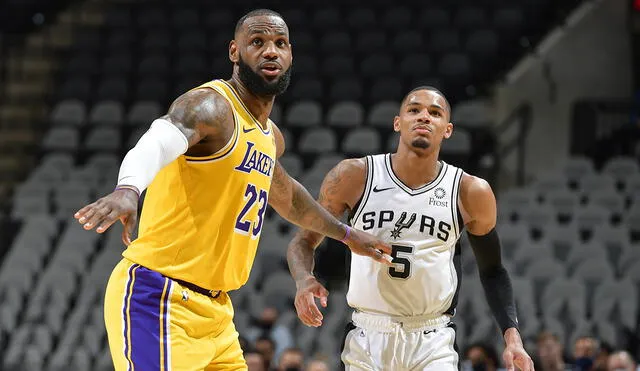 Los Lakers ganaron su último partido del 2020 ante los Spurs por la NBA. Foto: AFP