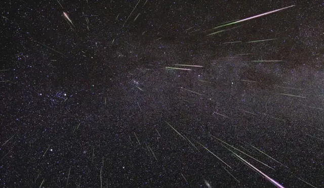 Lluvia de estrellas Líridas captada por la NASA.