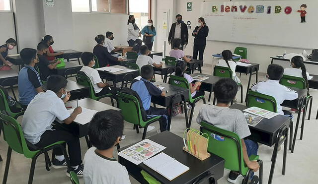 Lambayeque clases presenciales aulas escolares Chiclayo colegio escuela