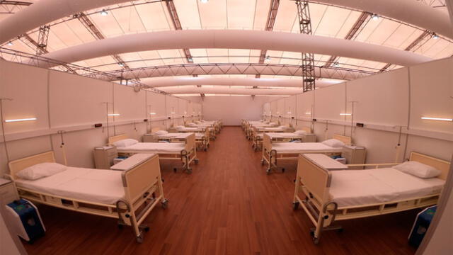 Centro de hospitalización temporal instalado en La Victoria solo atenderá a pacientes con síntomas leves o moderados.