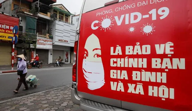 Propaganda del Partido Comunista de Vietnam para concientizar a la población. Foto: EFE