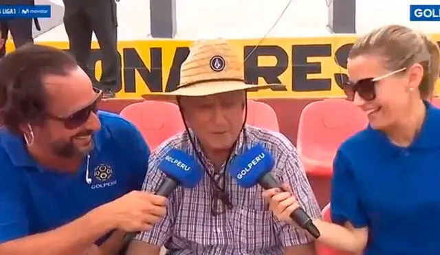 Papá de Chemo del Solar fue entrevistado en la antesala del partido entre Boys y Universitario. Foto: Captura