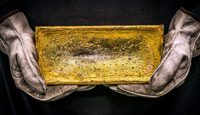 Los futuros del oro en EE. UU. operaron casi estables en 1.838,10. Foto: AFP