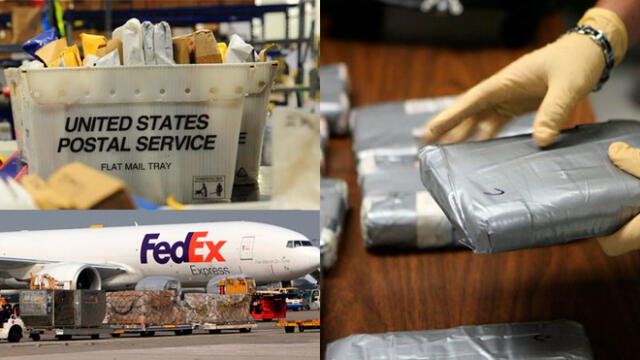 La organización utilizó el Servicio Postal de EE. UU. y a Fedex. Fotos: Difusión.