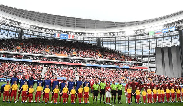 Perú y Francia se enfrentaron por la segunda fecha del grupo C del Mundial Rusia 2018. | Foto: AFP