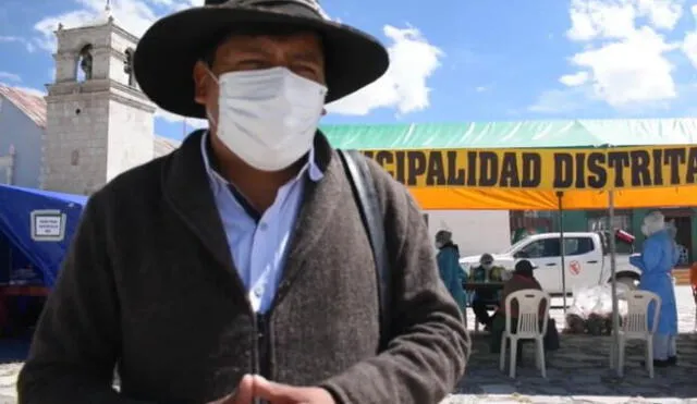 Leonado Huaccha Condo, alcalde del distrito de Caylloma. Foto: Diario El Pueblo.