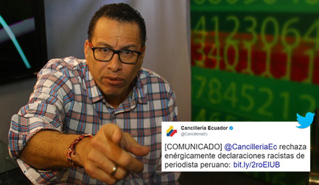 Cancillería de Ecuador rechaza expresiones racistas de Phillip Butters