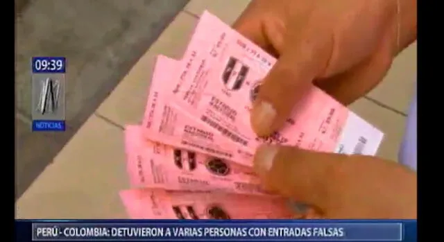 Perú vs Colombia: policía intervino a varios revendedores con entradas falsas y robadas [VIDEO]