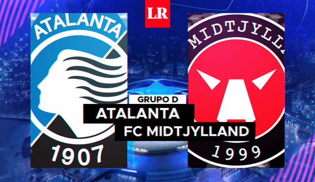 Atalanta y Midtjylland se enfrentan en la primera fecha de la fase de grupos de la Champions League. Foto: Composición de Fabrizio Oviedo