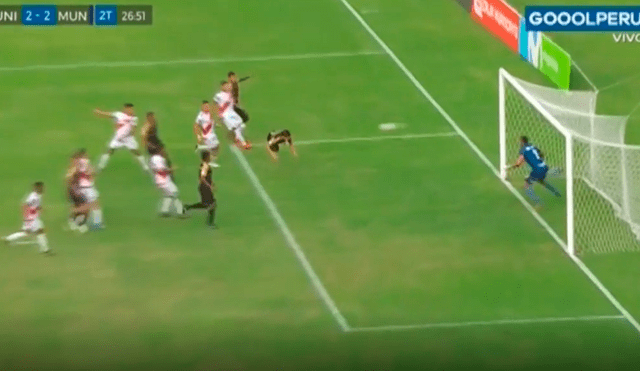 Universitario vs. Municipal: Aldo Corzo puso el empate con un gran cabezazo [VIDEO]