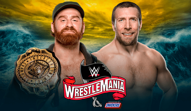 WrestleMania 36: Sami Zayn (c) vs. Daniel Bryan por el título intercontinental. | Foto: WWE