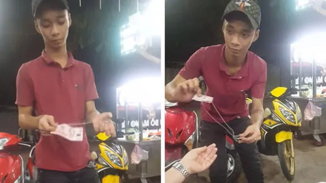Facebook: Mago asiático hace increíble truco con billete y se lo termina quedando