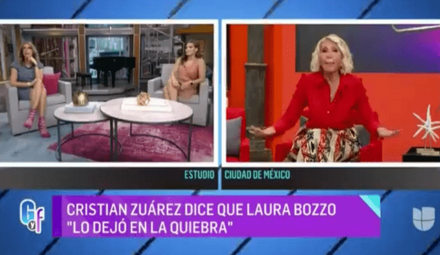 Laura Bozzo responde a Christian Zuárez por reclamarle dinero y asegura que ella le dio trabajo al cantante en Televisa