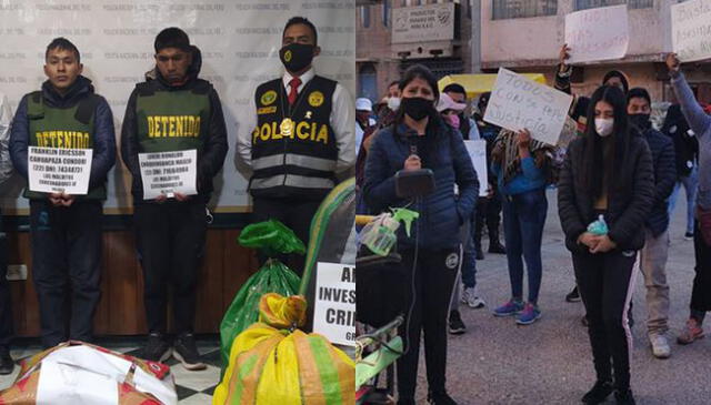 Juliaca. Población pide cadena perpetua para presuntos asesinos y familiares lloran la violenta muerte de Don Pepe.