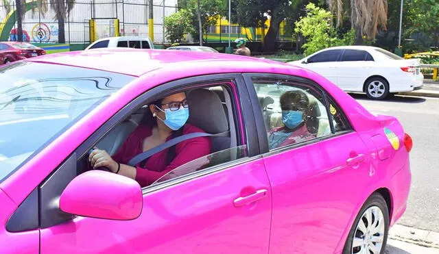 taxis rosados en Honduras