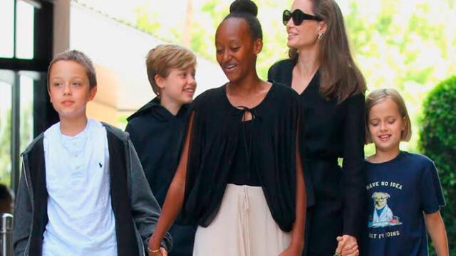 Brad Pitt, Angelina Jolie, Zahara