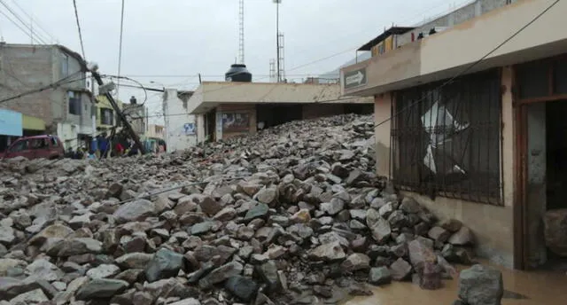 Arequipa: destrucción en Aplao tras lluvias y caída de huaico 