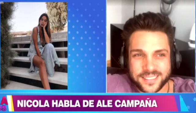 Nicola Porcella habla de su romance con la modelo Alejandra Campaña. | FOTO: Captura América TV.