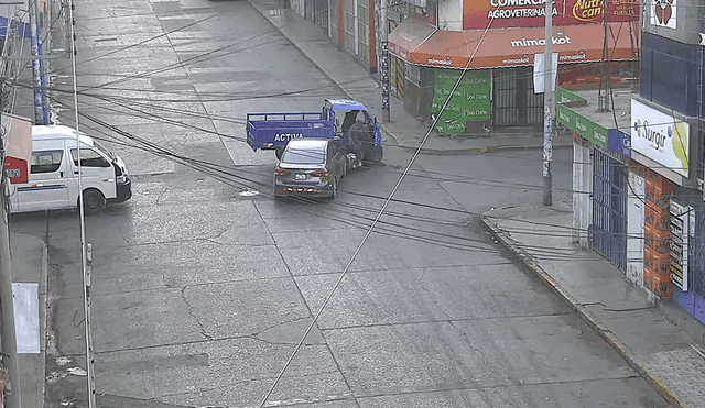 Huancayo: cámaras de videovigilancia captan accidente de tránsito