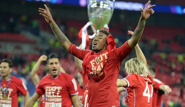 Jeróme Boateng campeonó con el Bayern Múnich en 2013. Foto: AFP