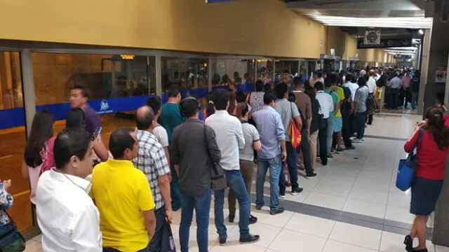 Metropolitano: quejas por colas en la estación Central