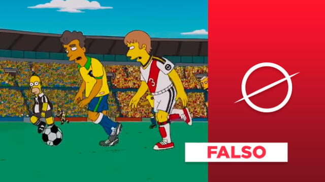 Viral sobre la final de la Copa América y Los Simpson es falso. Composición: La República.