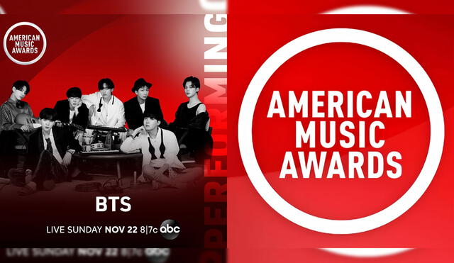BTS fue anunciado como uno de los números musicales de los American Music Awards 2020. Foto: AMAs