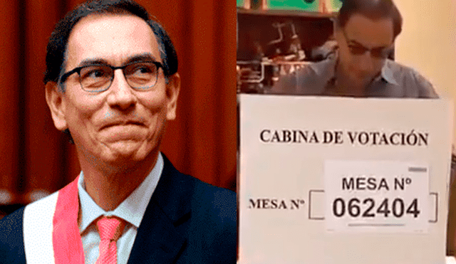 Vía Facebook: Mira el mensaje para Martín Vizcarra en su cabina de votación [FOTOS]