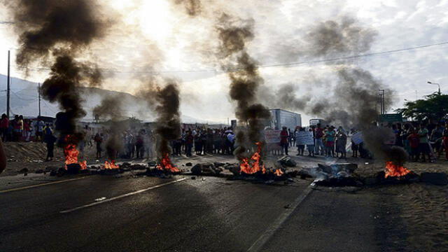 Pobladores bloquean la Panamericana cansados de racha de accidentes