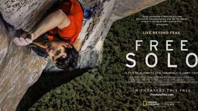 Free Solo, 'Mejor documental' en los Oscar 2019, se estrena este domingo