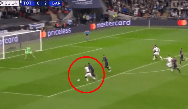 Barcelona vs Tottenham: Harry Kane descontó con sutil definición [VIDEO]