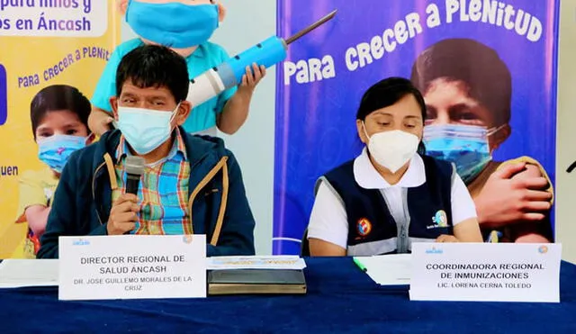Vacunación de menores de 11 años en Áncash