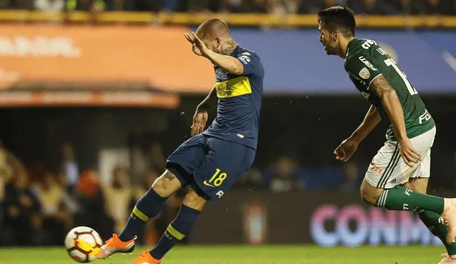 Boca Juniors vs Palmeiras: Dario Benedetto la pisó, se acomodó y sacó un 'misil' para el 2-0 [VIDEO]