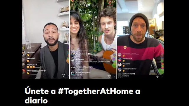 One World Together At Home Foto: Captura de pantalla - Global Citizen