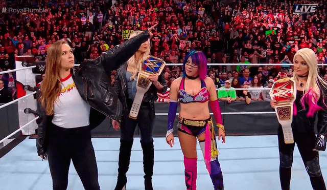 Royal Rumble 2018: en la noche de Asuka, Ronda Rousey aparece para quedarse
