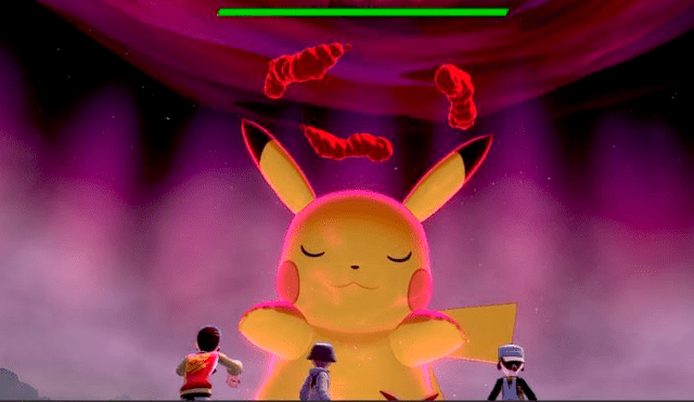 Pikachu aparece en incursione dinamax de Pokémon Espada y Escudo.