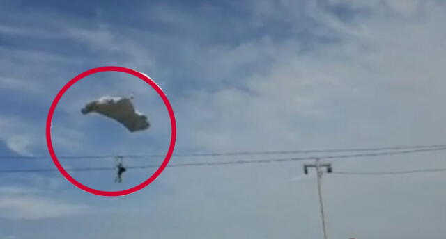 Paracaidistas de las Fuerzas Armadas sufren aparatoso accidente en Moquegua [VIDEO]