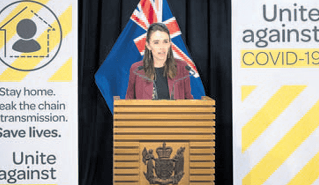 Éxito. Jacinda Ardern, la primera ministra que dio el anuncio esperanzador a la ciudadanía. AFP